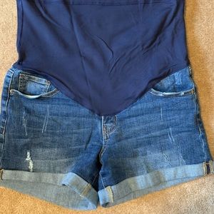 PinkBlush Maternity Jean Shorts